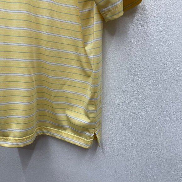 Lone Cypress by Pebble Beach Yellow Stripe Men’s Golf Polo Size Large - Picture 10 of 10